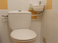 WiCi Mini Waschbecken auf die Toilette anpassungsfähiges - Frau F (Frankreich - 22)